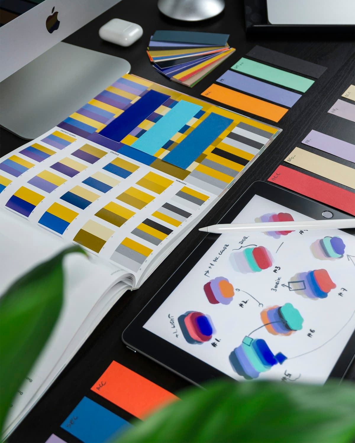 UI/UX designer reviewing wireframes and interface layouts